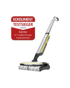 Kärcher FC7 Cordless Premium - Hartbodenreiniger (Wischen) - weiß-grau