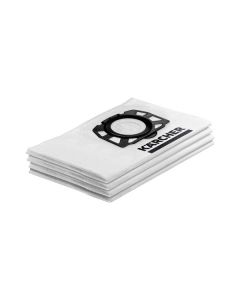 Kärcher KFI357 Vliesfilterbeutel - passend für WD2 Plus, WD3, WD3 Battery, KWD1–KWD3 & Waschsauger SE 4001/SE 4002 - 4 Stück Packung