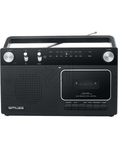 M-152 RC - tragbarer Radio-Kassetten-Rekorder - schwarz
