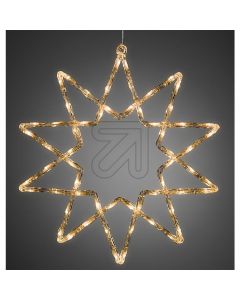 Konstsmide LED Acryl Stern 10 Zacken - 40warmweiße Dioden - transparent