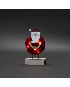 LED Holzsilhouette 'Santa mit Baumwolle' 3267-550
