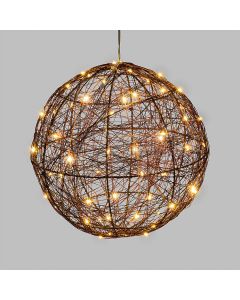 LED Kugel braun/kupferf. 46955 - 120 LEDs - warmweiß