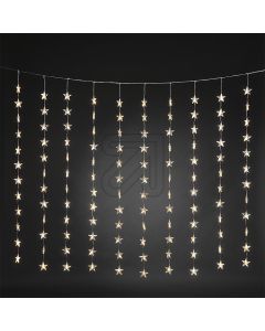 LED Lichtervorhang 120 Sterne 4486-803 - transparent
