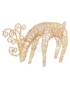 LED Rentier stehend 35 cm - Rosegold