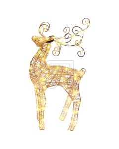 LED Rentier stehend 47 cm - Rosegold