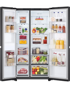 LG GSBC40EPPE NoFrost - Side-by-Side - schwarz