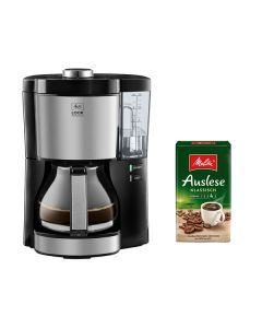 Melitta Look V Perfection + 500g Kaffee - Kaffeemaschine + Kaffee "Auslese Klassisch" - schwarz