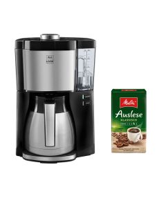 Melitta Look V Perfection Therm + 500g Kaffee - Kaffeemaschine + Kaffee "Auslese Klassisch" - schwarz