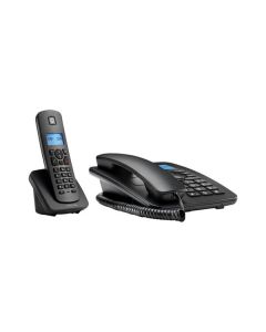Motorola C4201 Combo - Tischtelefon + zweites Mobilteil - schwarz