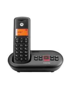 Motorola E211 DECT Voice - Schnurlostelefon mit Anrufbeantworter - schwarz