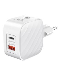 Nabo PD 45 - Stecker-Ladegerät USB/USB-C 45W - weiß