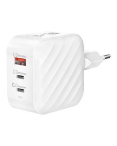 Nabo PD 65 - Stecker-Ladegerät USB/2x USB-C 60W USB-GAN Quad Charger - weiß