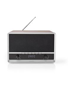 Nedis RDFM5200BN - tragbares Retro-Radio mit  Bluetooth, USB & Aux (IN)