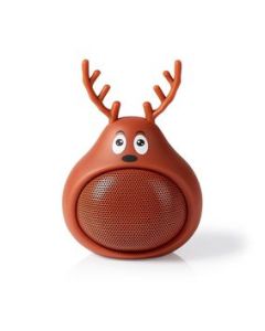 Nedis SPBT 41.0 Bluetooth®-Lautsprecher - Rudy Reindeer - Braun