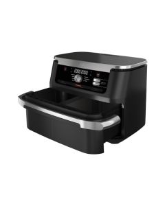 Ninja AF500EU Foodi FlexDrawer - Heißluft-Fritteuse 10,4 Liter - schwarz