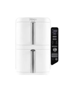 Ninja SL400EUWH Double Stack XL - 2 Ebenen-Heißluft-Fritteuse 2 x 4,75 Liter - weiß