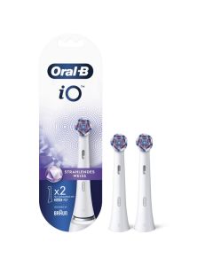 Oral-B iO Radiant White 2er - Ersatz-Zahnbürsten / Aufsteckbürsten - weiß