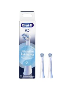 Oral-B iO Ultimative Reinigung 2er - Ersatz-Zahnbürsten / Aufsteckbürsten - weiß