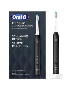 Oral-B Pulsonic Slim Clean 2000 - elektrische Schallzahnbürste - schwarz
