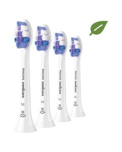 Philips HX6054/10 Sonicare S2 Sensitiv Standard - Ersatz-Zahnbürsten / Aufsteckbürsten 4er Pack - weiß