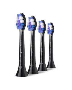 Philips HX6054/88 Sensitive S2 - Ersatz-Zahnbürsten / Aufsteckbürsten 4er Pack - schwarz