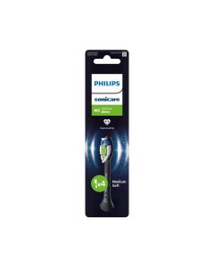 Philips HX6064/88 Sonicare Optimal White - Ersatz-Zahnbürsten / Aufsteckbürsten 4er Pack - schwarz