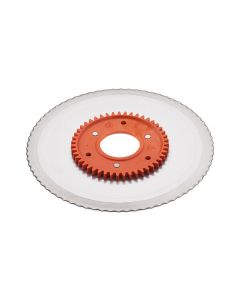 ritter Ersatzmesser 519.107 gezahnt - Wellenschliffmesser mit orangem Zahnrad passend zu Ritter Classico1, Icaro7