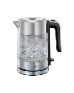 Russell Hobbs Compact Home Mini-Glas-Wasserkocher - Wasserkocher 0,8 l - edelstahl-glas