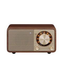 Sangean Genuine mini WR-7 - tragbares Retro-Tischradio mit Bluetooth - kirsch