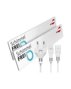 Schimmel Dry Set - kleiner Infrarotheizkörper mit Erweiterungsmodul - weiß