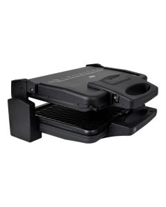 Silva Homeline KG2410 - Kontaktgriller/Plattengriller mit 1700W mit 2 getrennten Thermostaten - schwarz