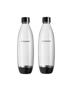 SodaStream Kunststoffflasche Fuse spülmaschinenfest - für Modelle mit Einklick-Mechanismus 1 Liter - 2er Pack