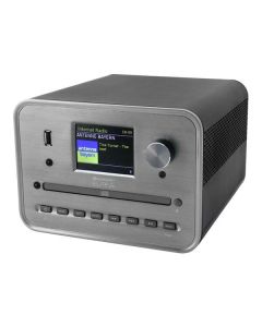 Soundmaster ICD1050SW - CD-Internetradio/DAB+/FM mit Bluetooth, USB & MP3-Wiedergabe - silber