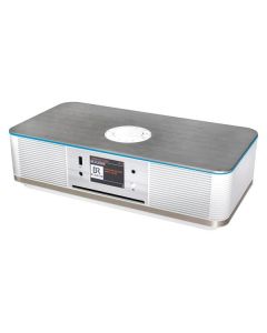 Soundmaster ICD2023WE - CD-Internetradio/DAB+/FM mit Bluetooth, USB & MP3-Wiedergabe - weiß-silber