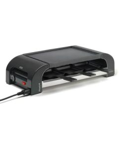 Stöckli 0029.02 - Multifunktionales Tischkochgerät geeignet für Raclette, Mini-Pizzas und Grillen - anthrazit