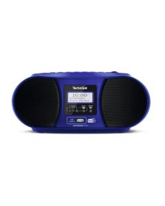 TechniSat Digitradio 1990 - tragbares CD-Radio mit DAB+, Bluetooth, USB & MP3-Wiedergabe - blau