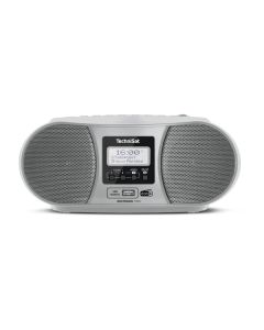 TechniSat Digitradio 1990 - tragbares CD-Radio mit DAB+, Bluetooth, USB & MP3-Wiedergabe - silber
