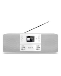 TechniSat Digitradio 370 CD BT- CD-Radio mit DAB+, Bluetooth, USB & MP3-Wiedergabe - weiß