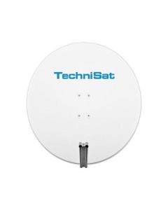 TechniSat Satman 850 inkl. LNB Halteschelle - 85 cm DigitalSat-Antenne aus Aluminium mit Halter und 40mm Schelle - weiß