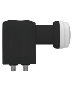TechniSat Universal Twin LNB 40mm - Digital-LNB mit 2 Legacy-Ausgängen - schwarz