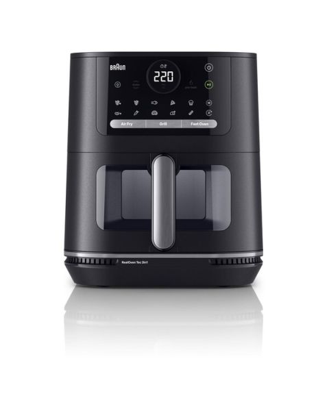 Braun HF5073I BK Airfryer Digital - Heißluft-Fritteuse 6L 3in1 - schwarz