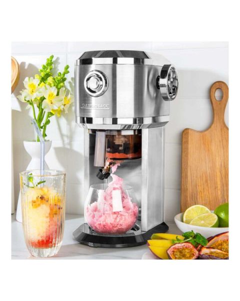 Gastroback Design Slushy Ice Shaver - Eismaschine für Shave Ice & Slushys - silber