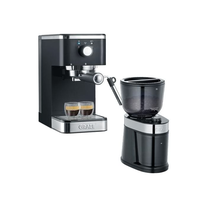 Salita - Siebträgermaschine Graef CM201 ES401 Kaffeemühle Set im & - Set weiß
